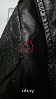 VTG 1960s Size 42 Brooks Lined Cross Zipper Cowhide Motorcycle Jacket Talon