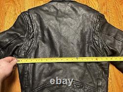 VTG 80's FIRST Genuine Leather Motorcycle Ramones Style Jacket Men's 36 Small