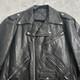 VTG 90's Harley Davidson Jacket Mens 40 Black Leather Moto Biker Zip Belt USA M