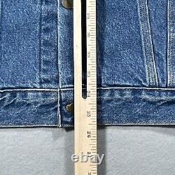 VTG 90s Carhartt J12DST Mens Jacket Trucker Denim Jean USA Made Medium Coat