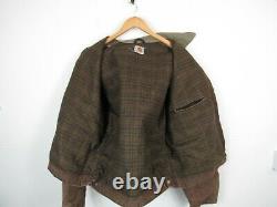 VTG 90s Carhartt Mens Faded Brown US Detroit Jacket Blanket Lined Workwear XL