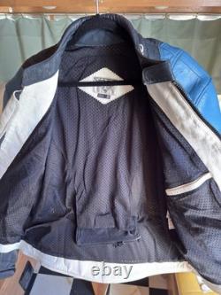 VTG 90s Teknic Leather motorcycle riding jacket With Body Armor