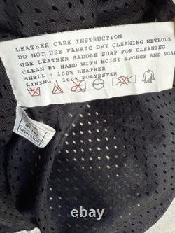 VTG 90s Teknic Leather motorcycle riding jacket With Body Armor