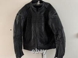 VTG Alpinestars Motorcycle Jacket Leather With Armor XXL Racing