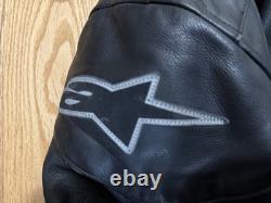 VTG Alpinestars Motorcycle Jacket Leather With Armor XXL Racing