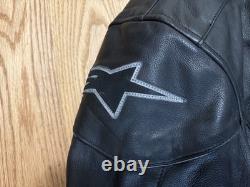VTG Alpinestars Motorcycle Jacket Leather With Armor XXL Racing
