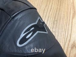 VTG Alpinestars Motorcycle Jacket Leather With Armor XXL Racing