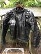VTG Amazing Black Langlitz Cascade Padded Leather Motorcycle Jacket Rare Size S