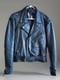 VTG Black Leather Motorcycle Jacket SZ 44 Heavy Durable Lace Up Sides Biker