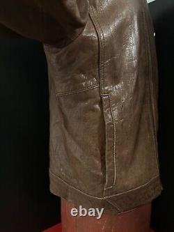 VTG D&G Mens, Bn, Leather Café Racer Moto Jacket, Med XLNT, Cool, Stylish