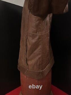 VTG D&G Mens, Bn, Leather Café Racer Moto Jacket, Med XLNT, Cool, Stylish