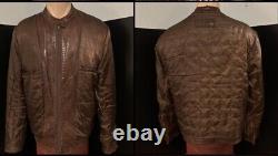 VTG D&G Mens, Bn, Leather Café Racer Moto Jacket, Med XLNT, Cool, Stylish