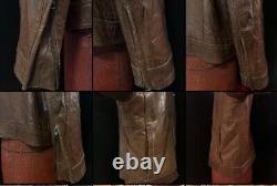 VTG D&G Mens, Bn, Leather Café Racer Moto Jacket, Med XLNT, Cool, Stylish