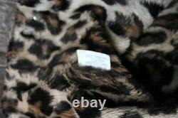 VTG F/W 1992 Perry Ellis by Marc Jacobs Leopard Fur Lined Leather Jacket