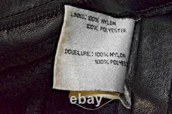 VTG Firstgear Leather Motorcycle Jacket Mens 42 S-Pilot Black Hein Gericke 2000