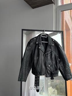 VTG Genuine Leather Moto Heavy Buckles Jacket
