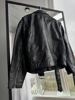 VTG Genuine Leather Moto Heavy Buckles Jacket