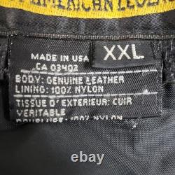 VTG Harley Davidson Made USA Perfecto Leather Moto Jacket Distressed 2XL XXL