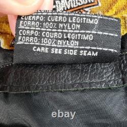 VTG Harley Davidson Made in USA Perfecto Leather Moto Jacket Distressed 2XL XXL