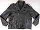 VTG Heavyweight Leather Motorcycle Riding Jacket, Men 52 = XXL, Black w Liner