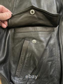VTG Leather Pilot Motorcycle Jacket SAN DIEGO LEATHER JACKET FACTORY 44 S