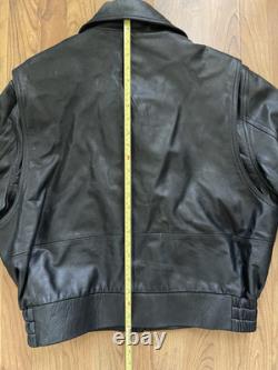 VTG Leather Pilot Motorcycle Jacket SAN DIEGO LEATHER JACKET FACTORY 44 S