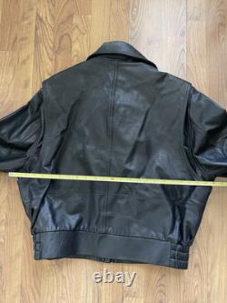 VTG Leather Pilot Motorcycle Jacket SAN DIEGO LEATHER JACKET FACTORY 44 S