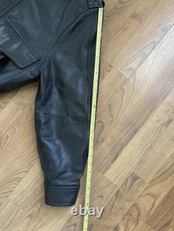 VTG Leather Pilot Motorcycle Jacket SAN DIEGO LEATHER JACKET FACTORY 44 S