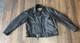 VTG Made USA Harley Davidson Black Leather Biker Motorcycle Moto Jacket XL Nice