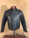 VTG Protech Cafe Racer Motorcycle Bobber Steer Hide Jacket Mens US XLarge Rare