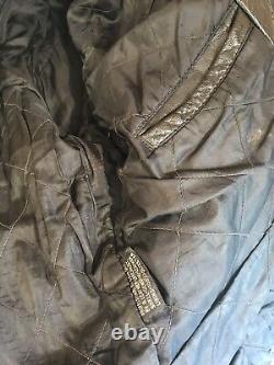 VTG Protech Cafe Racer Motorcycle Bobber Steer Hide Jacket Mens US XLarge Rare