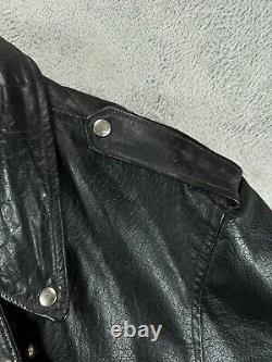 VTG RARE Echtes Leder Futter Leather Motorcycle Jacket Thinsulate Insulated 54