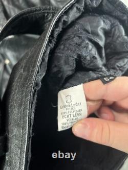 VTG RARE Echtes Leder Futter Leather Motorcycle Jacket Thinsulate Insulated 54