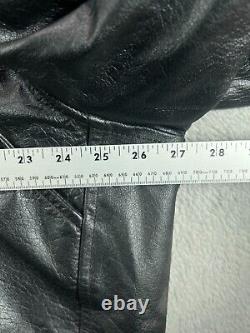 VTG RARE Echtes Leder Futter Leather Motorcycle Jacket Thinsulate Insulated 54