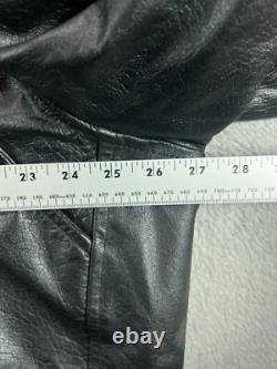 VTG RARE Echtes Leder Futter Leather Motorcycle Jacket Thinsulate Insulated 54