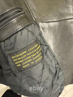 VTG ROSSANO racer Motorcycle Biker THICK Leather Jacket 46 Insulated 80's Ykk