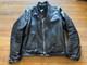 VTG Schott Black Leather 657 Cafe Racer Lined Motorcycle Jacket Size 42