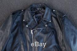 VTG Schott Perfecto Leather Motorcycle Jacket Size 54 Made in USA Moto NYC Biker