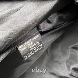 VTG UNIK Premium Men's Black Leather Motorcycle Biker Jacket Size 48 XL Quilted