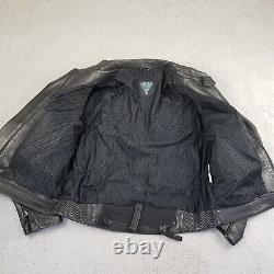 VTG Vetter Leather Motorcycle Jacket Men XL Cafe Racer Black Zip Cuff Aug. 1993