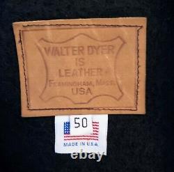 VTG Walter Dyer Leather Jacket HARLEY DAVIDSON Mens Size 50 MADE IN USA