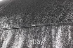 VTG Wilson Leather M. Julian Cafe Racer Moto Jacket Mens Medium Black White