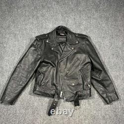 VTG Wilsons Motorcycle Jacket Mens Large Biker Thinsulate Lined 90s
