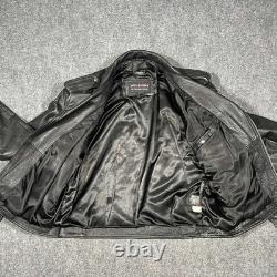 VTG Wilsons Motorcycle Jacket Mens Large Biker Thinsulate Lined 90s
