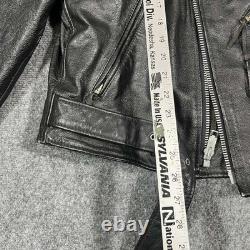 VTG Wilsons Motorcycle Jacket Mens Large Biker Thinsulate Lined 90s