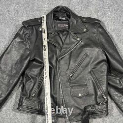 VTG Wilsons Motorcycle Jacket Mens Large Biker Thinsulate Lined 90s