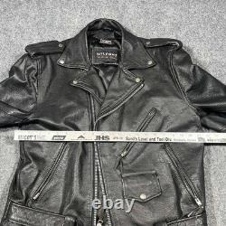 VTG Wilsons Motorcycle Jacket Mens Large Biker Thinsulate Lined 90s