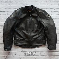Vanson Leather Cafe Racer Motorcycle Jacket Size L