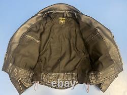 Vanson Leather Jacket, Motorcycle C2 Size 38, Mens Black, Zippered Closures
