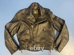 Vanson Leather Jacket, Motorcycle C2 Size 38, Mens Black, Zippered Closures